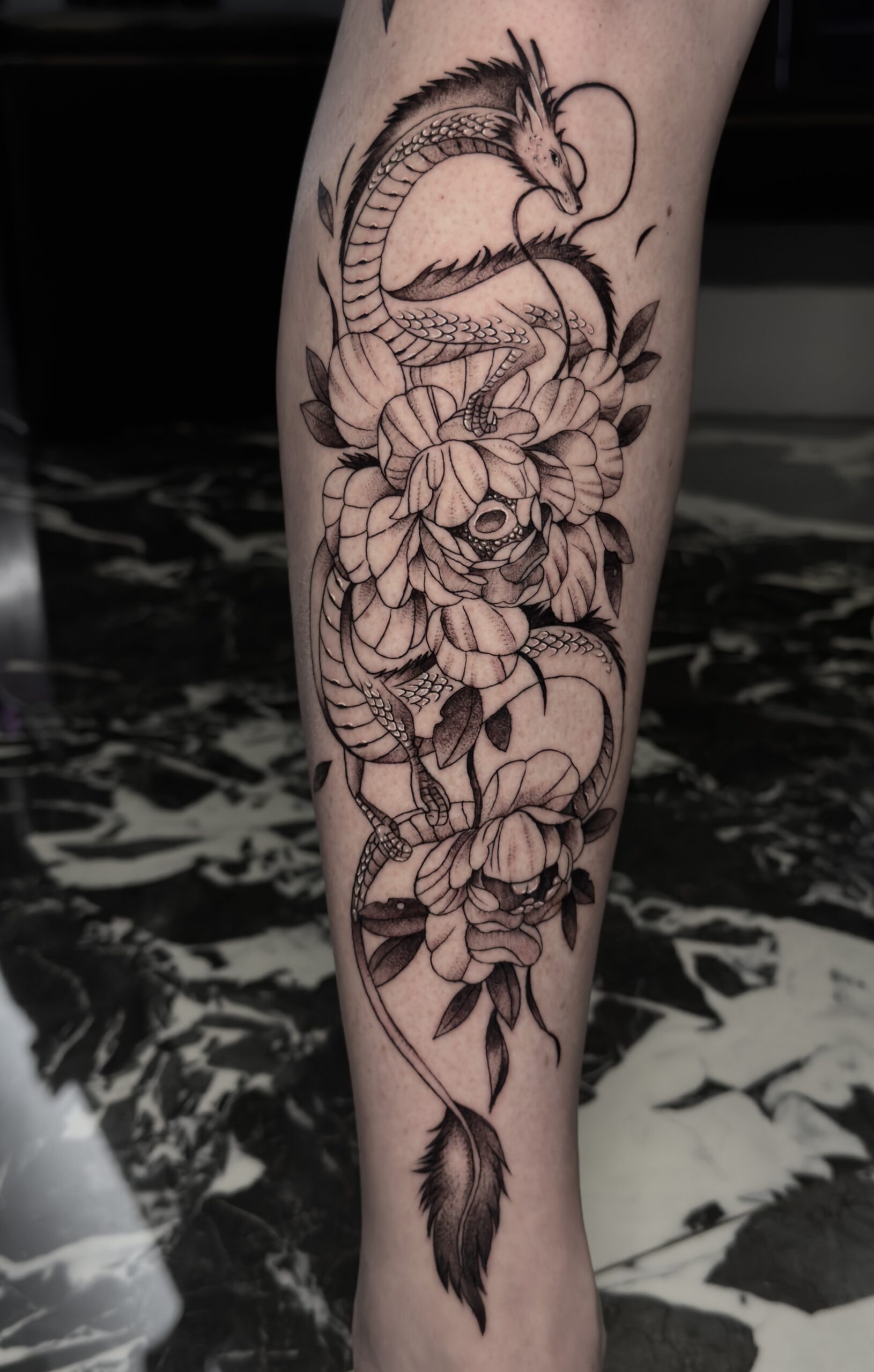 Detailed tattoo work